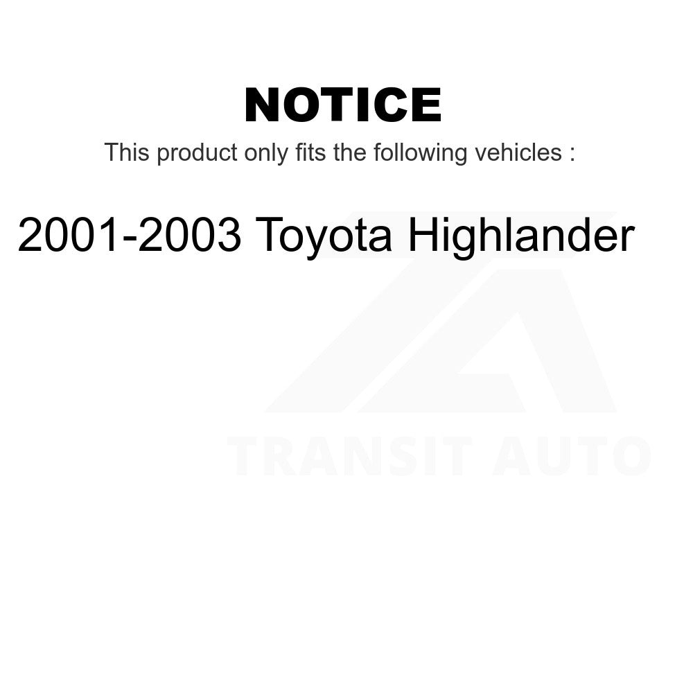 Front Left Suspension Strut Coil Spring Assembly 78A-11473 For 2001-2003 Toyota Highlander
