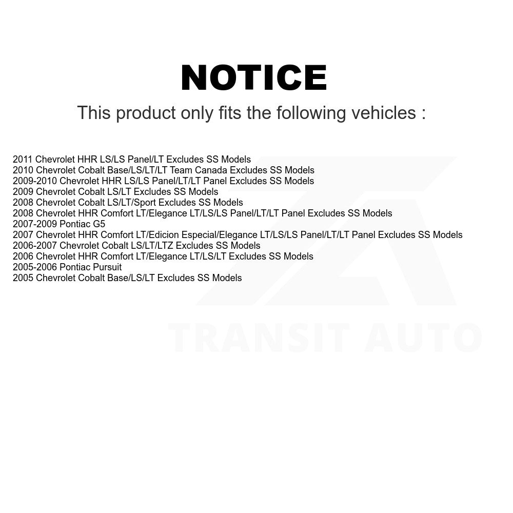 Front Left Suspension Strut Coil Spring Assembly 78A-11601 For Chevrolet Cobalt HHR Pontiac G5 Pursuit