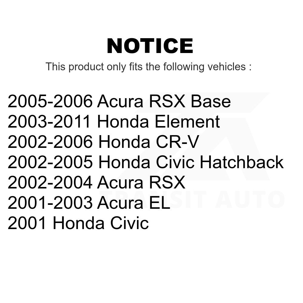 Front Left Suspension Strut Hardware Kit 73-906920 For Honda Civic CR-V Element Acura RSX EL