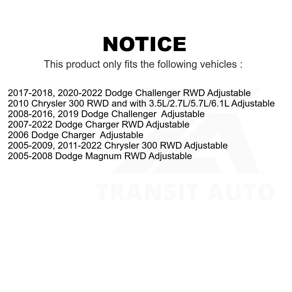 Front Lower Rearward Suspension Ball Joint TOR-K7469 For Dodge Charger Chrysler 300 Challenger Magnum Adjustable