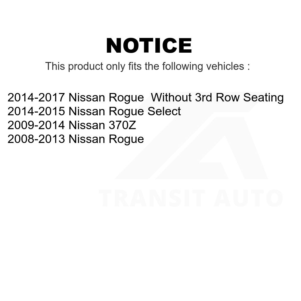 Front Lower Rearward Suspension Control Arm Bushing TOR-K201700 For Nissan Rogue Select 370Z