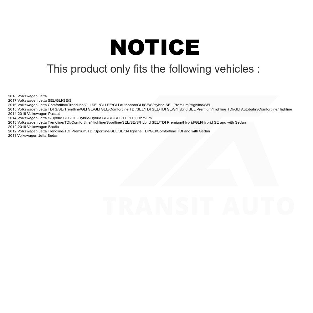 Front Lower Rearward Suspension Control Arm Bushing TOR-K201725 For Volkswagen Jetta Passat Beetle