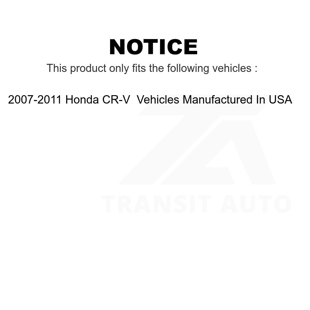 Front Outer Steering Tie Rod End 72-ES800303 For 2007-2011 Honda CR-V Vehicles Manufactured In USA