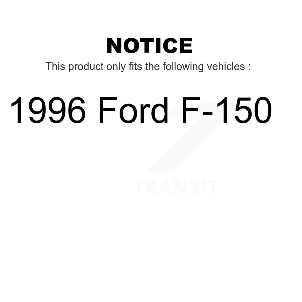 Front Rear Ceramic Brake Pads Kit For 1996 Ford F-150 KTC-100348