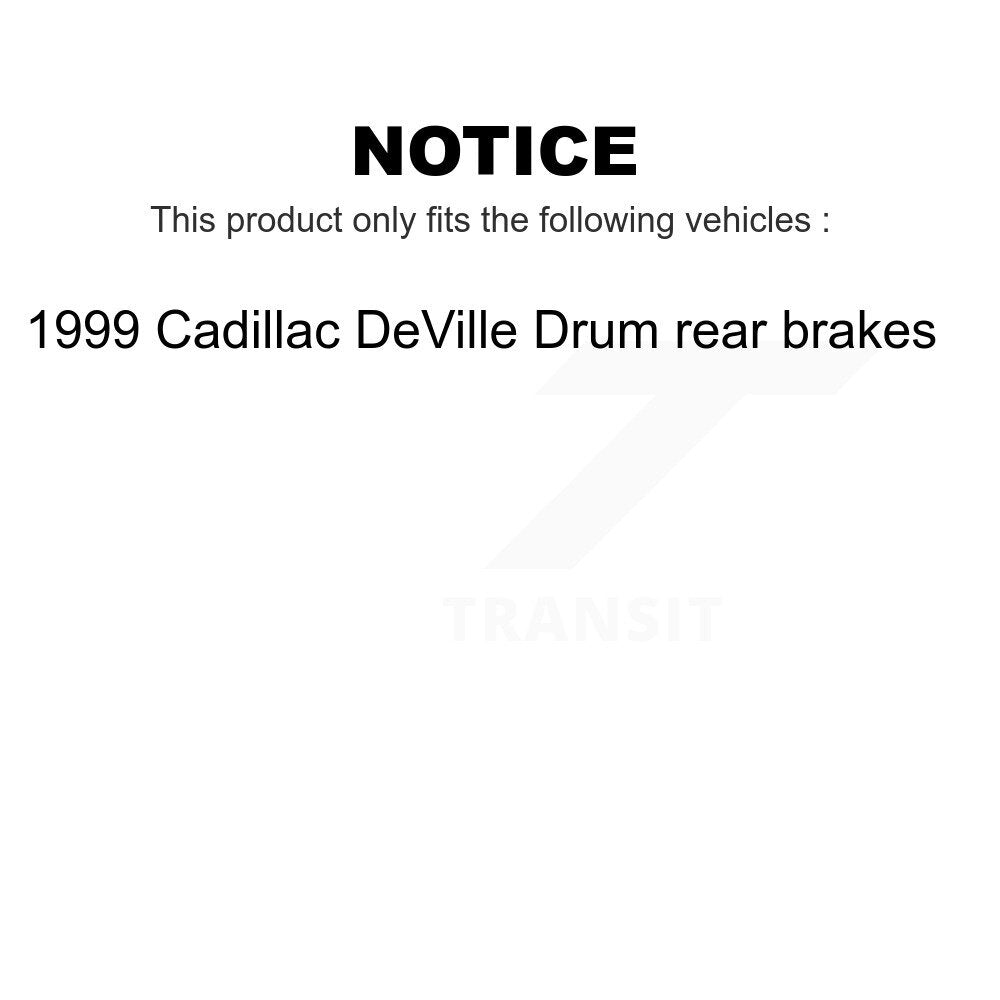 Front Rear Ceramic Brake Pads Kit For 1999 Cadillac DeVille Drum rear brakes KTC-100322