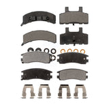 Front Rear Ceramic Brake Pads Kit For 1999 Cadillac DeVille Drum rear brakes KTC-100322
