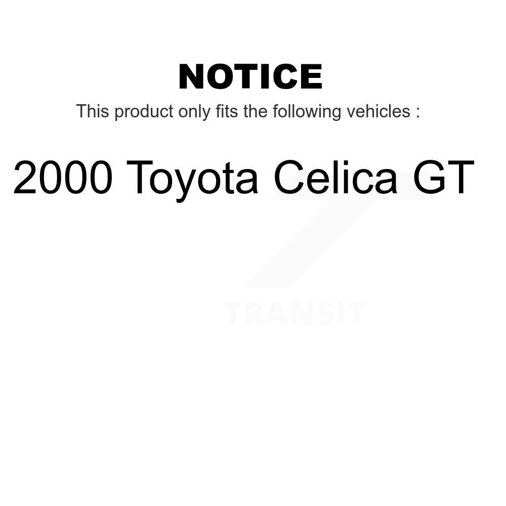 Front Rear Ceramic Brake Pads Kit For 2000 Toyota Celica GT KCX-100402