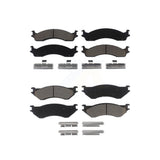 Front Rear Ceramic Brake Pads Kit For 2001-2002 Dodge Ram 2500 3500 KCX-100259