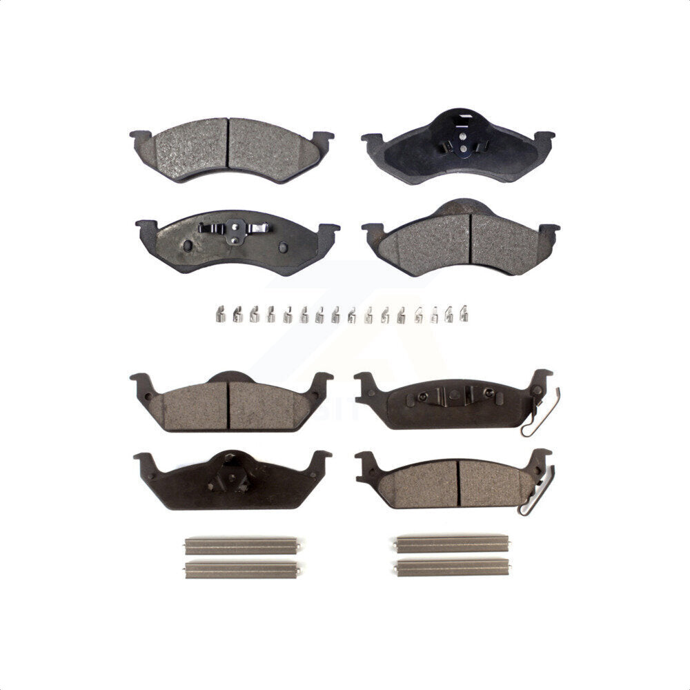 Front Rear Ceramic Brake Pads Kit For 2002 Dodge Dakota KTC-100410