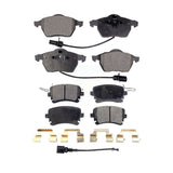 Front Rear Ceramic Brake Pads Kit For 2003-2004 Audi RS6 With 312mm Diameter Rotor KTC-100422