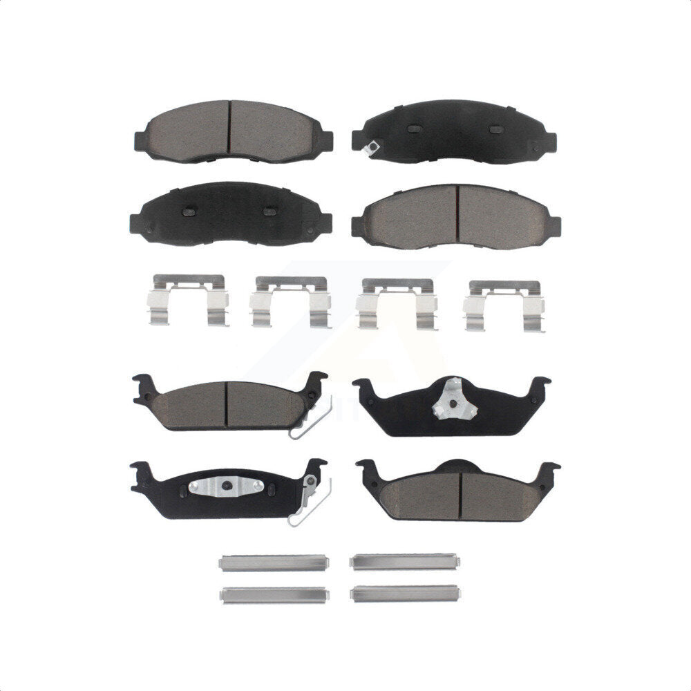 Front Rear Ceramic Brake Pads Kit For 2003-2004 Dodge Dakota KCX-100230