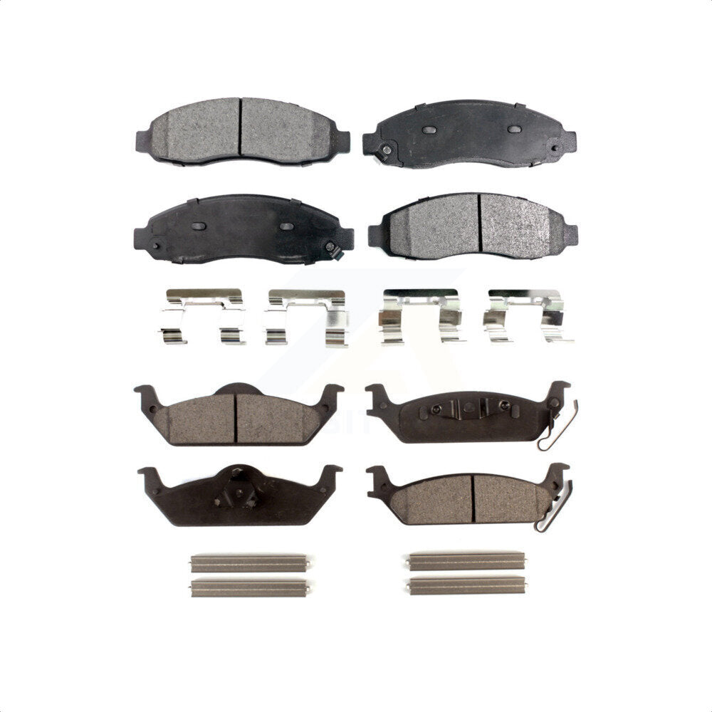 Front Rear Ceramic Brake Pads Kit For 2003-2004 Dodge Dakota KTC-100500