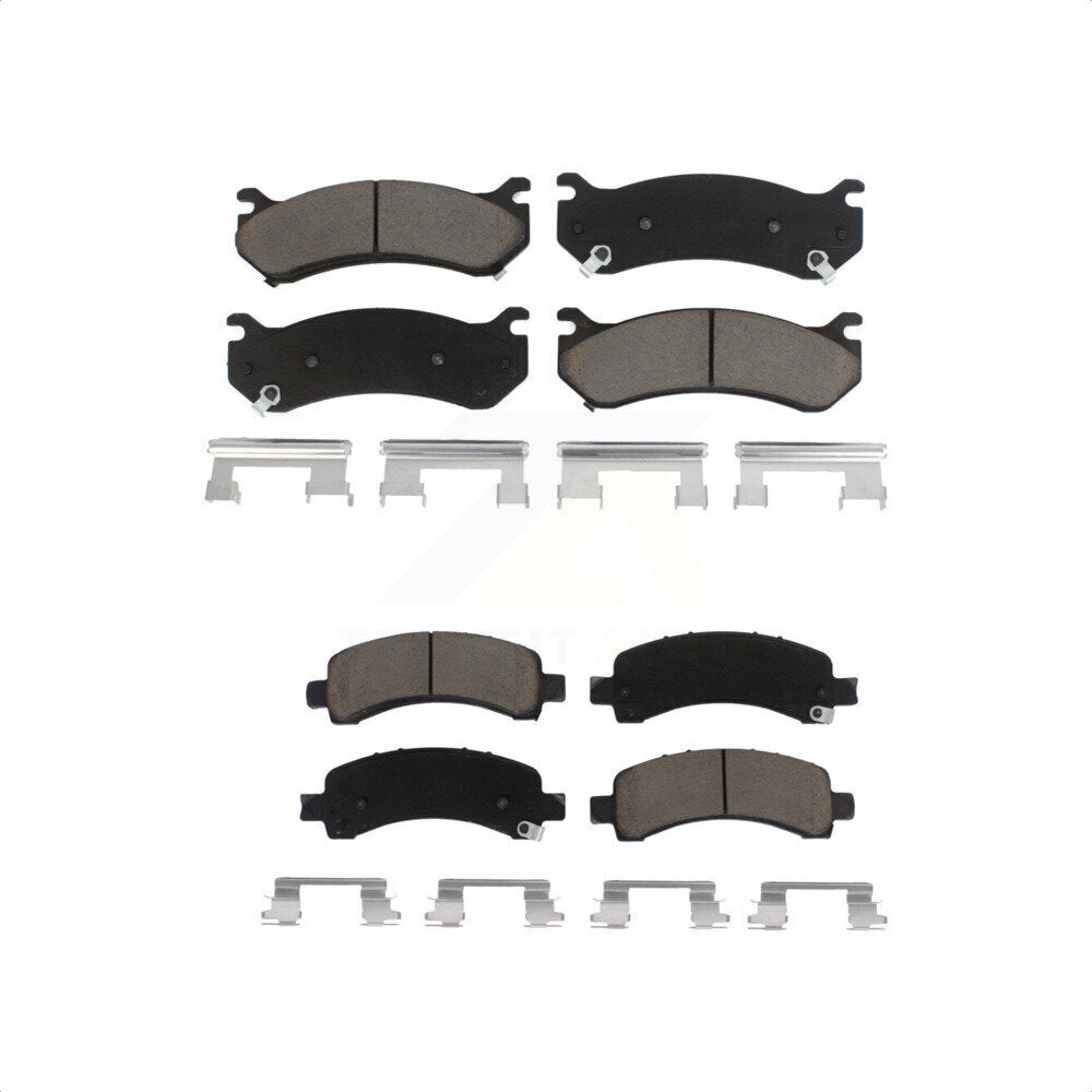 Front Rear Ceramic Brake Pads Kit For 2003-2005 Chevrolet Express 2500 GMC Savana KCX-100357