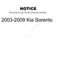 Front Rear Ceramic Brake Pads Kit For 2003-2009 Kia Sorento KCX-100145