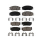 Front Rear Ceramic Brake Pads Kit For 2003-2009 Kia Sorento KCX-100145