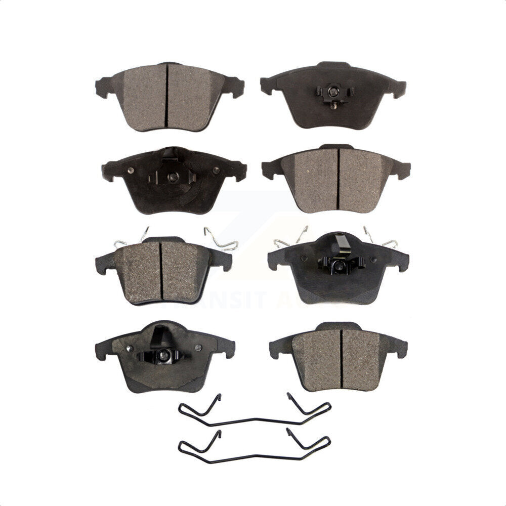 Front Rear Ceramic Brake Pads Kit For 2003-2014 Volvo XC90 With 316mm Diameter Rotor KTC-100508