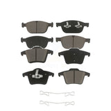 Front Rear Ceramic Brake Pads Kit For 2003-2014 Volvo XC90 With 328mm Diameter Rotor KCX-100214