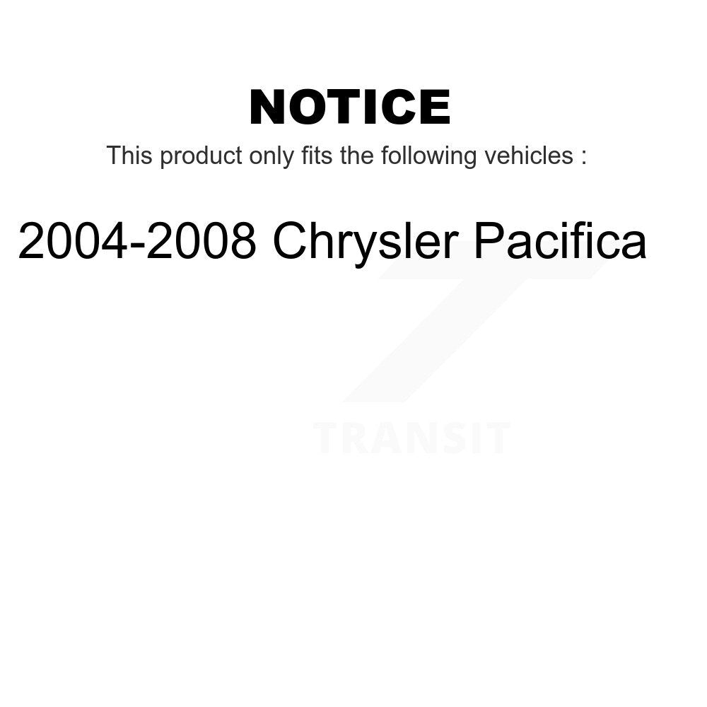Front Rear Ceramic Brake Pads Kit For 2004-2008 Chrysler Pacifica KCX-100006
