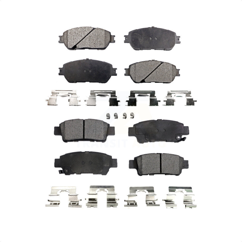 Front Rear Ceramic Brake Pads Kit For 2004-2010 Toyota Sienna KTC-100459