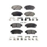 Front Rear Ceramic Brake Pads Kit For 2004-2010 Toyota Sienna KTC-100459