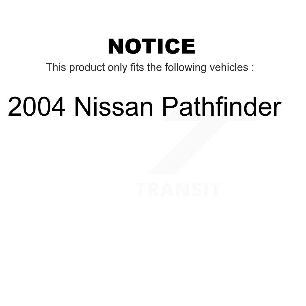 Front Rear Ceramic Brake Pads Kit For 2004 Nissan Pathfinder KCX-100200