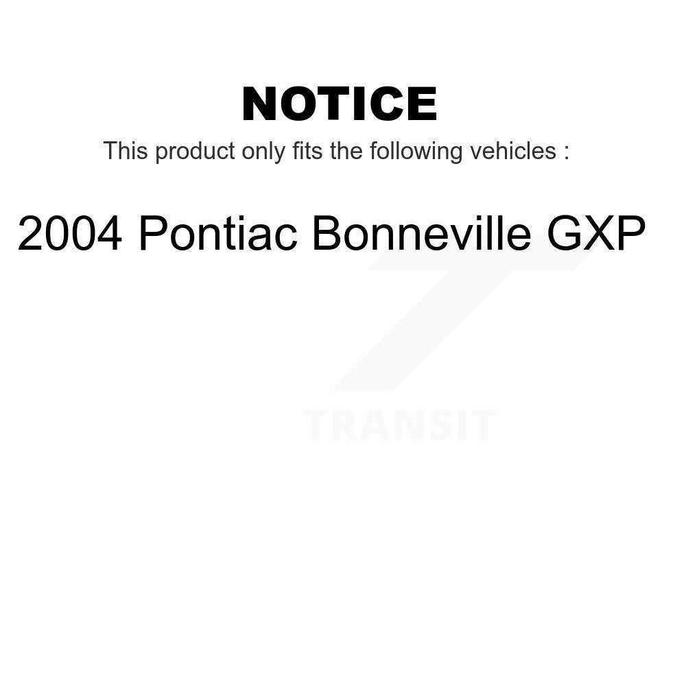 Front Rear Ceramic Brake Pads Kit For 2004 Pontiac Bonneville GXP KCX-100127