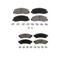 Front Rear Ceramic Brake Pads Kit For 2005-2007 Ford F-350 Super Duty With Dual Wheels KCX-100100
