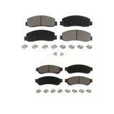 Front Rear Ceramic Brake Pads Kit For 2005-2007 Ford F-350 Super Duty With Dual Wheels KCX-100100