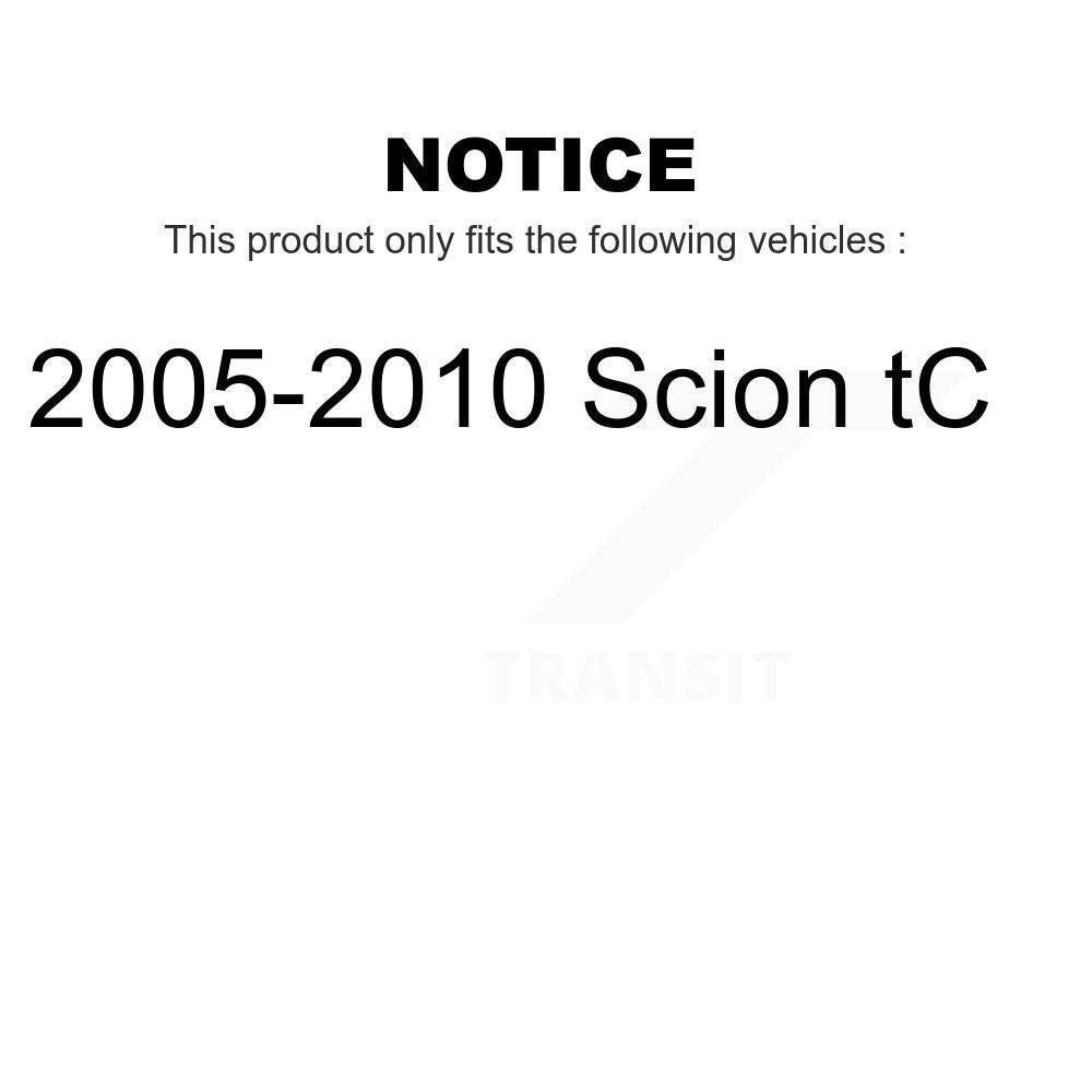 Front Rear Ceramic Brake Pads Kit For 2005-2010 Scion tC KCX-100401