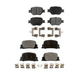Front Rear Ceramic Brake Pads Kit For 2005-2010 Scion tC KTC-100409