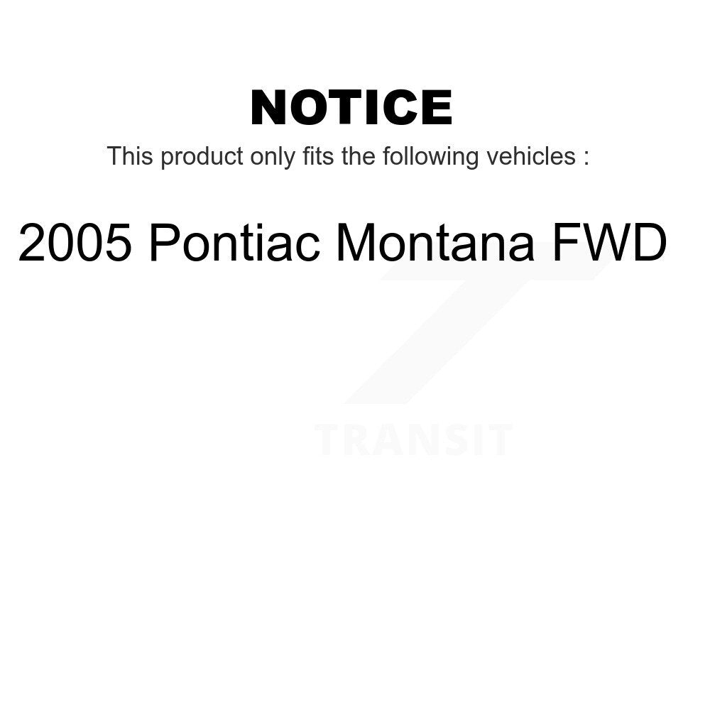 Front Rear Ceramic Brake Pads Kit For 2005 Pontiac Montana FWD KCX-100019
