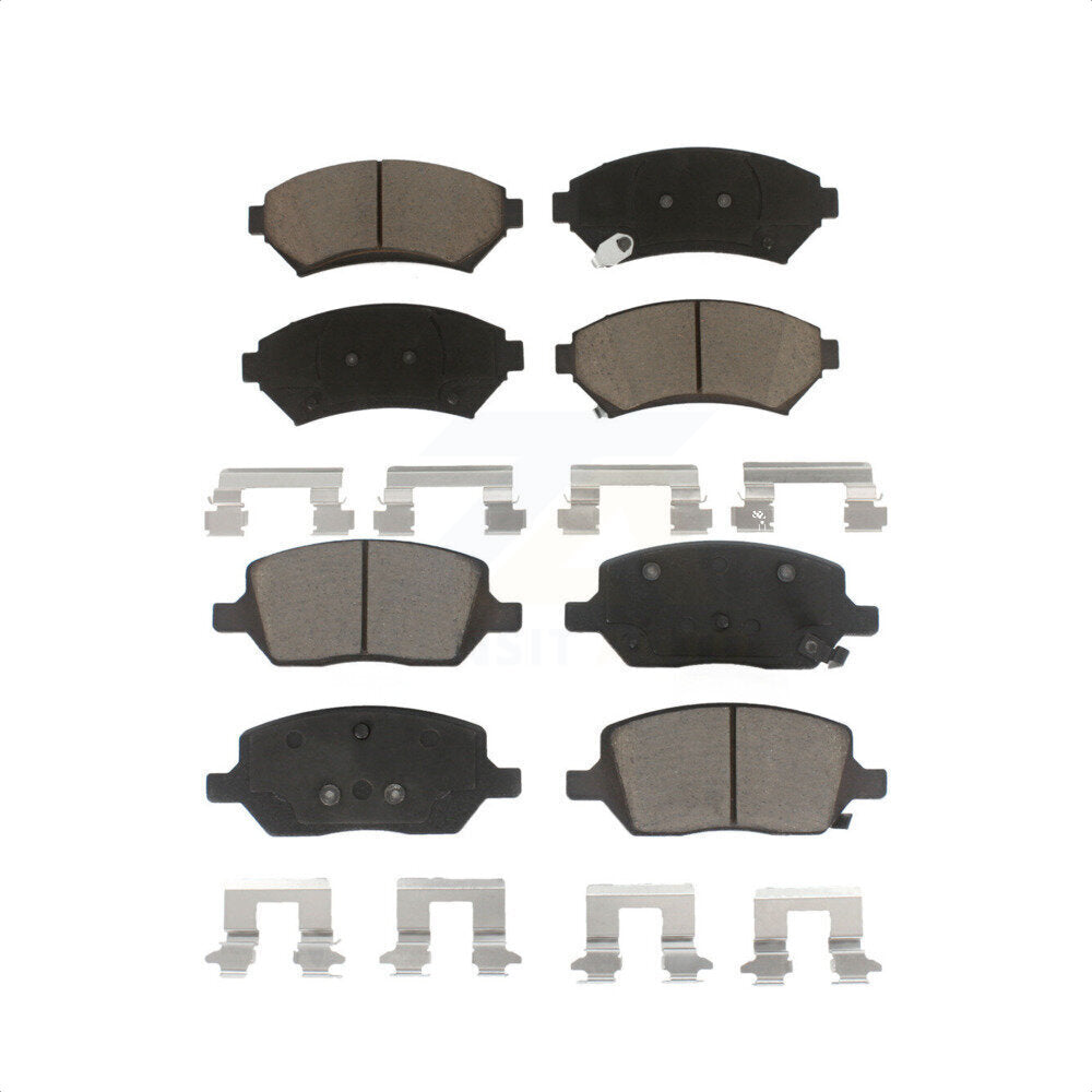 Front Rear Ceramic Brake Pads Kit For 2005 Pontiac Montana FWD KCX-100019
