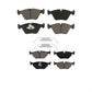 Front Rear Ceramic Brake Pads Kit For 2006-2008 BMW Z4 Roadster 3.0si Coupe KCX-100426