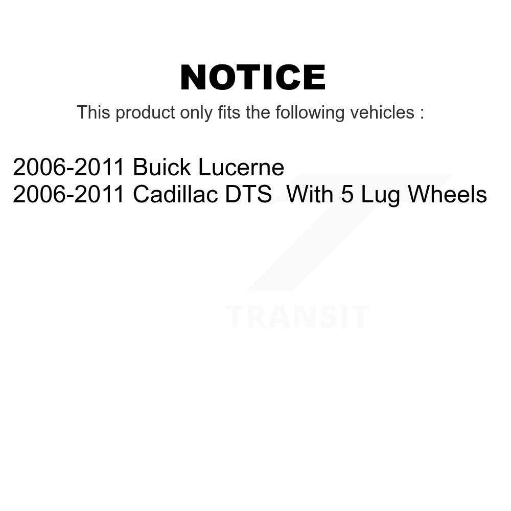 Front Rear Ceramic Brake Pads Kit For 2006-2011 Buick Lucerne Cadillac DTS KCX-100356