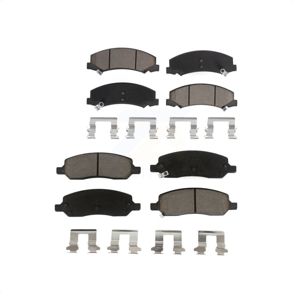 Front Rear Ceramic Brake Pads Kit For 2006-2011 Buick Lucerne Cadillac DTS KCX-100356