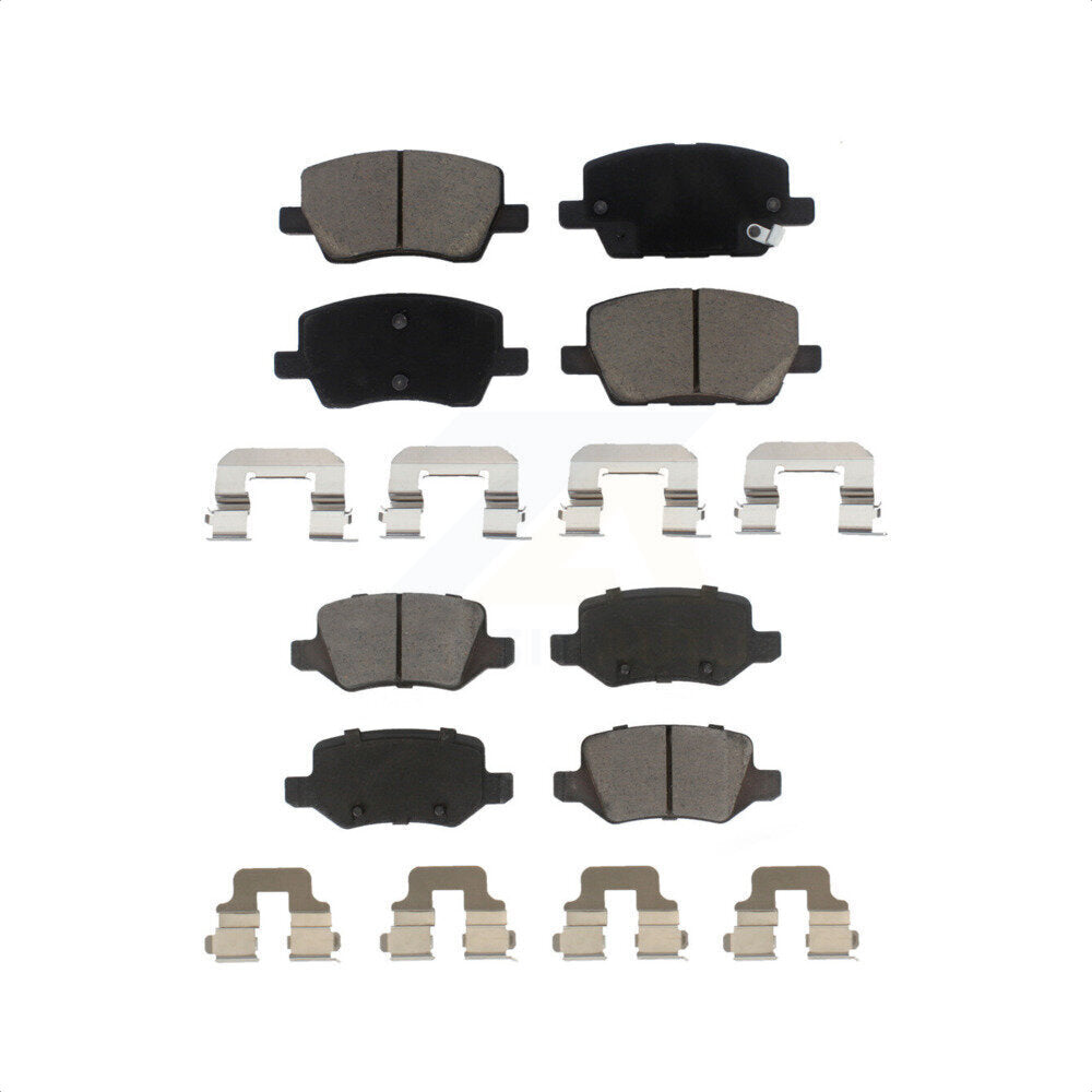 Front Rear Ceramic Brake Pads Kit For 2006-2011 Mercedes-Benz B200 KCX-100438