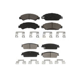 Front Rear Ceramic Brake Pads Kit For 2007-2007 Chevrolet Tahoe GMC Suburban 1500 Yukon Cadillac Avalanche XL Escalade ESV EXT KCX-100369