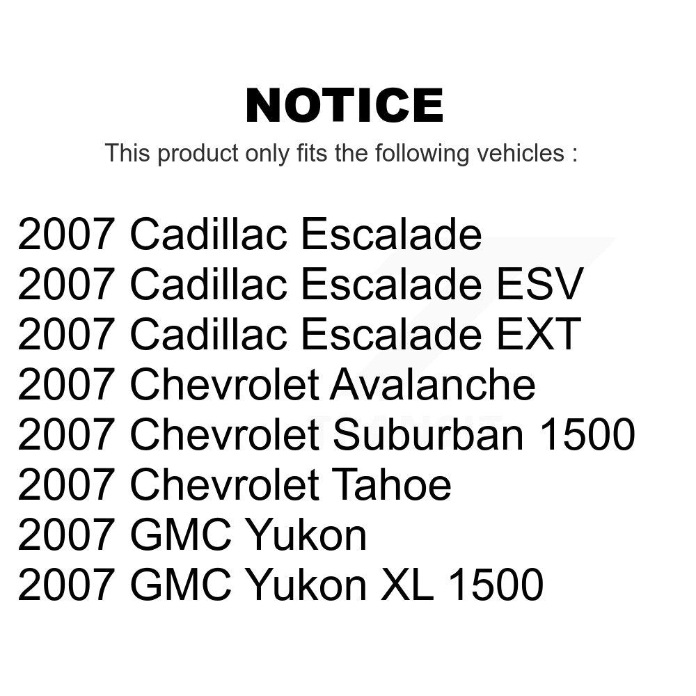Front Rear Ceramic Brake Pads Kit For 2007-2007 Chevrolet Tahoe GMC Suburban 1500 Yukon Cadillac Avalanche XL Escalade ESV EXT KTC-100061