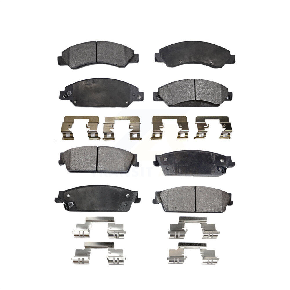 Front Rear Ceramic Brake Pads Kit For 2007-2007 Chevrolet Tahoe GMC Suburban 1500 Yukon Cadillac Avalanche XL Escalade ESV EXT KTC-100061