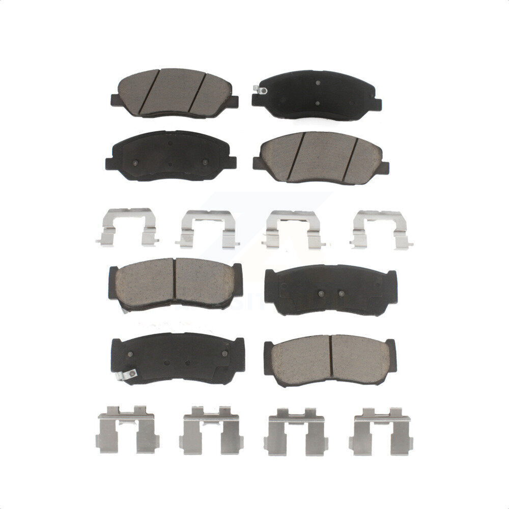Front Rear Ceramic Brake Pads Kit For 2007-2009 Hyundai Santa Fe KCX-100036