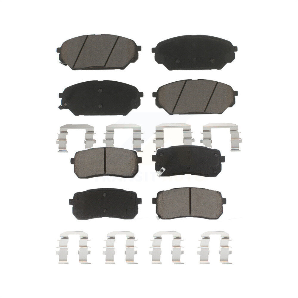 Front Rear Ceramic Brake Pads Kit For 2007-2012 Hyundai Veracruz KCX-100516