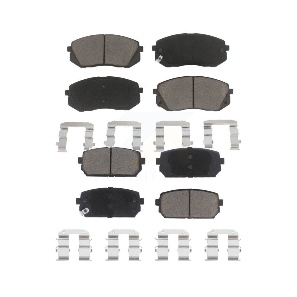 Front Rear Ceramic Brake Pads Kit For 2007-2012 Kia Rondo KCX-100332