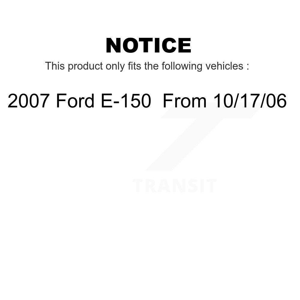 Front Rear Ceramic Brake Pads Kit For 2007 Ford E-150 From 10 17 06 KTC-100032