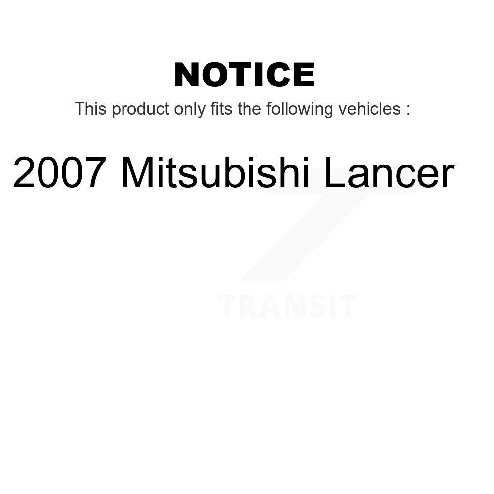 Front Rear Ceramic Brake Pads Kit For 2007 Mitsubishi Lancer KTC-100456