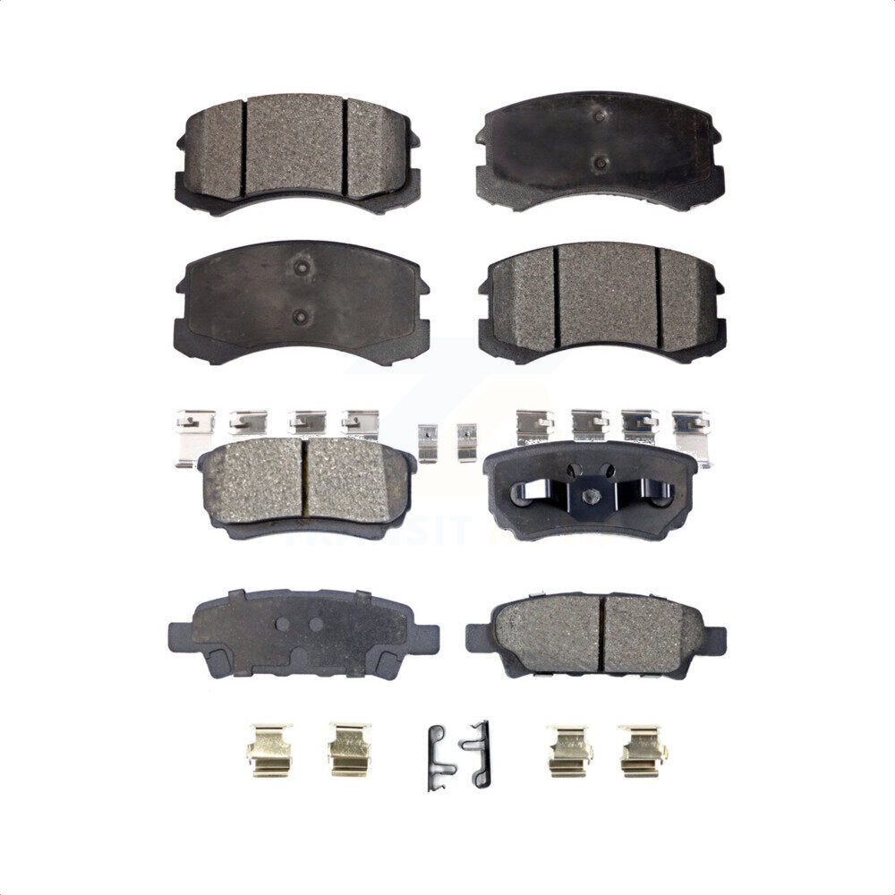 Front Rear Ceramic Brake Pads Kit For 2007 Mitsubishi Lancer KTC-100456