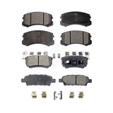 Front Rear Ceramic Brake Pads Kit For 2007 Mitsubishi Lancer KTC-100456