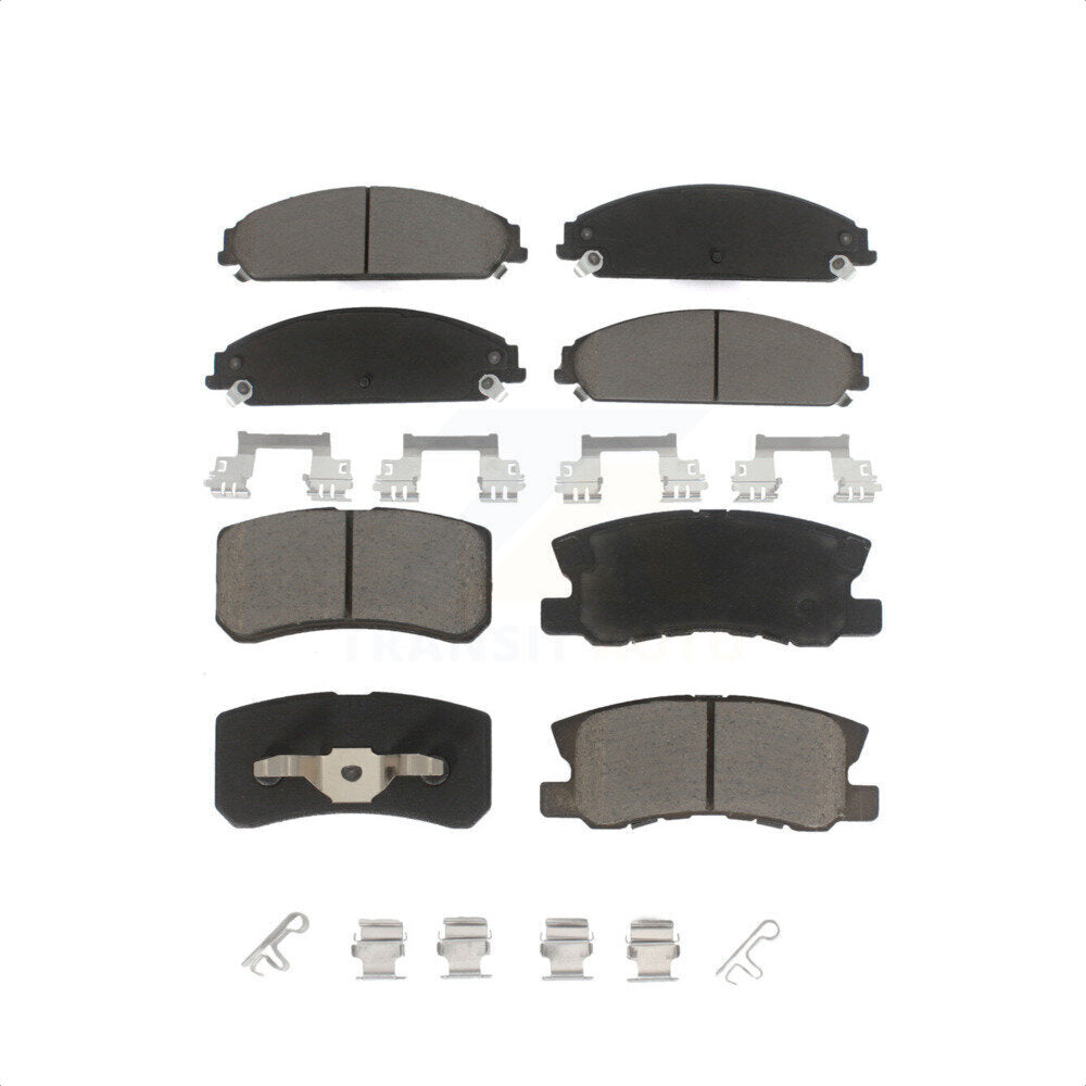 Front Rear Ceramic Brake Pads Kit For 2008-2009 Dodge Caliber SRT-4 KCX-100226