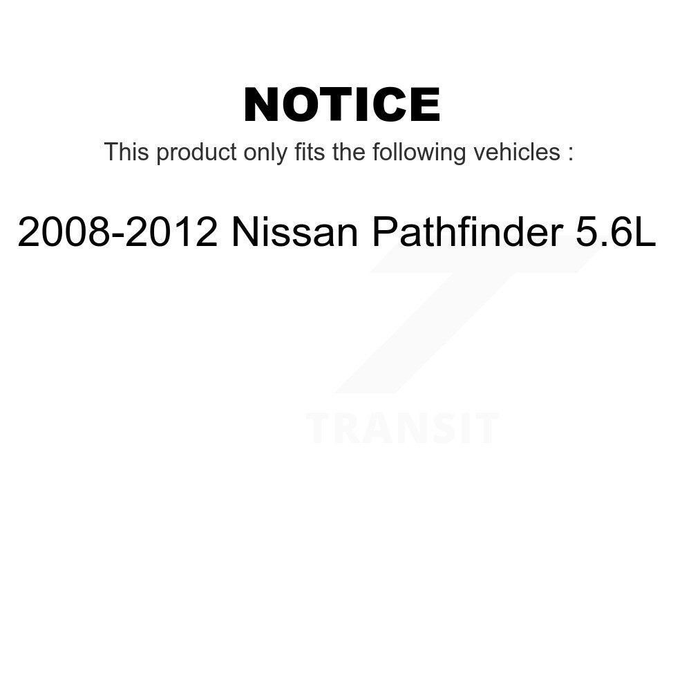 Front Rear Ceramic Brake Pads Kit For 2008-2012 Nissan Pathfinder 5.6L KCX-100283