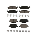Front Rear Ceramic Brake Pads Kit For 2009-2010 Lincoln MKS KCX-100504