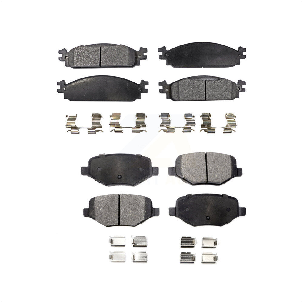 Front Rear Ceramic Brake Pads Kit For 2009-2010 Lincoln MKS KTC-100170